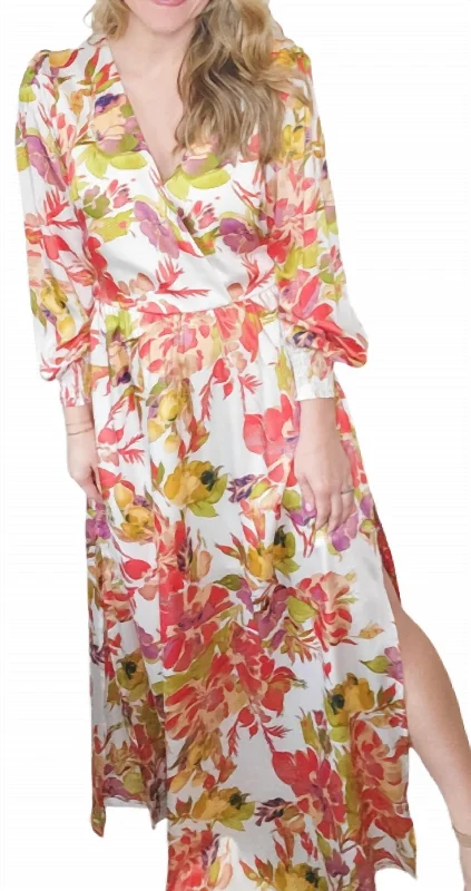 Casual Chic Deals Power Of Love Maxi Dress In Floral Printed Mid - Week Surprise