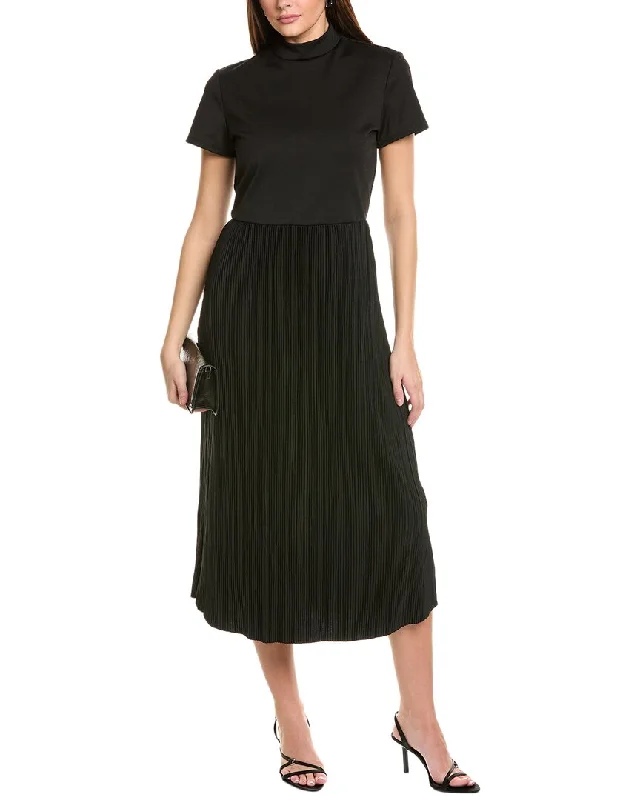 Limited Time Flash Sale Tash + Sophie Pleated Skirt Midi Dress Rustic Countryside Charm Look