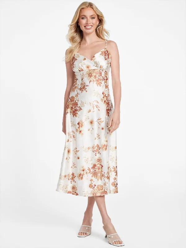 Final Sale Zhuri Printed Midi Dress Grab Romantic Date - Night Styles Now